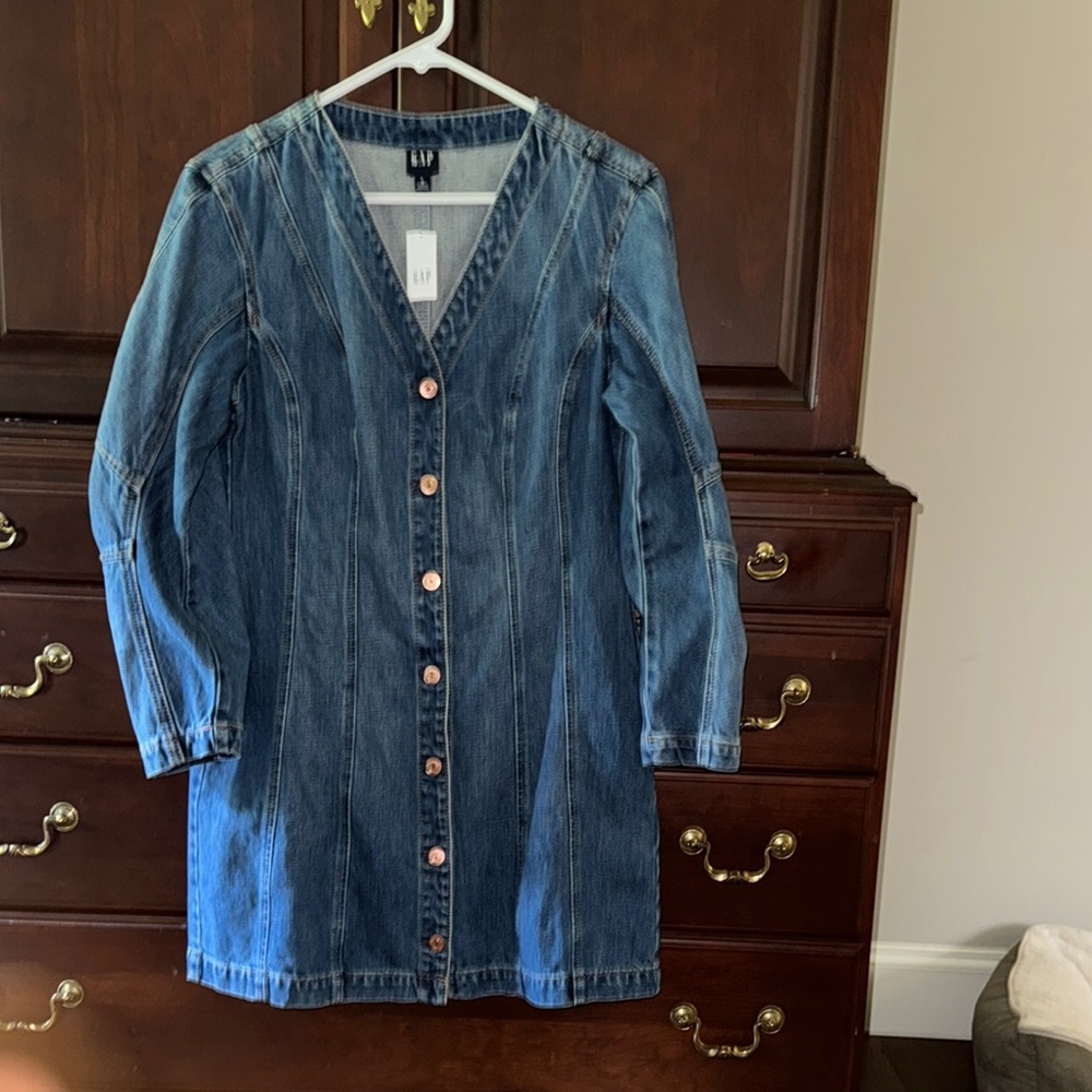 GAP Blue Denim Dress